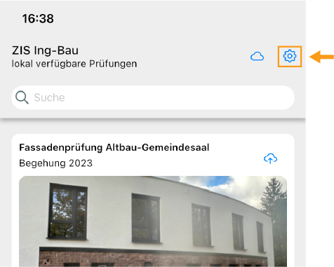 App Einstellungen öffnen